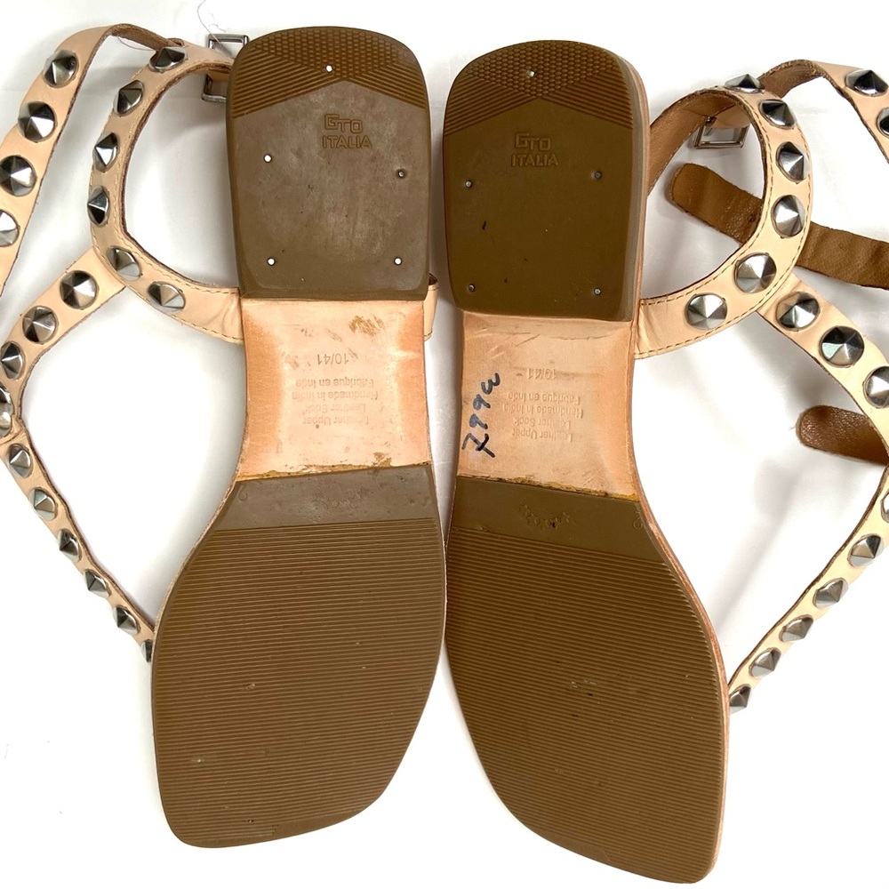 JEFFREY CAMPBELL Silver Studded Leather Gladiator Sandal - Picture 6 of 16